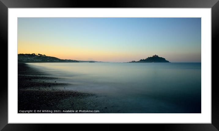 St Michaels Mount, Cornwall Framed Mounted Print by Ed Whiting