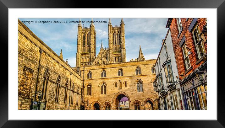 Lincoln Cathedral Framed Mounted Print by Stephen Hollin