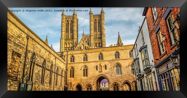 Lincoln Cathedral Framed Print by Stephen Hollin