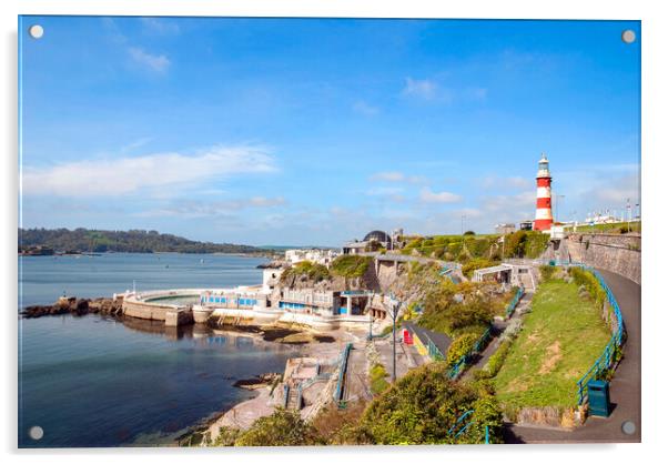 plymouth seafront Acrylic by Kevin Britland