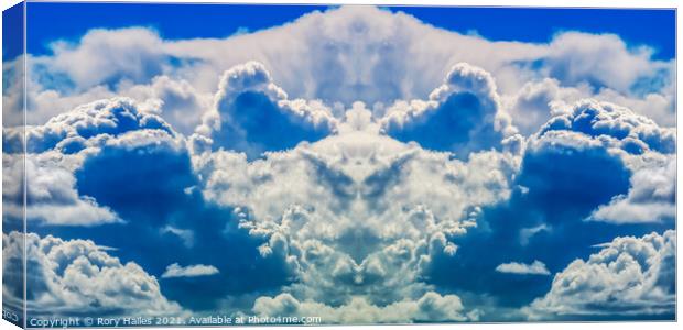 Mirrored fluffy cloud Canvas Print by Rory Hailes