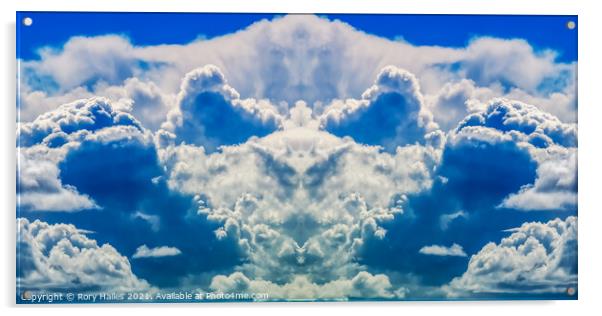 Mirrored fluffy cloud Acrylic by Rory Hailes