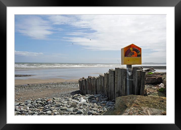 Port Beach County Louth Ireland Framed Mounted Print by Anne Whiteside