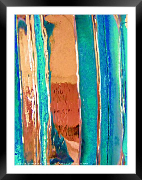 Abstract 12257 Framed Mounted Print by Stephanie Moore