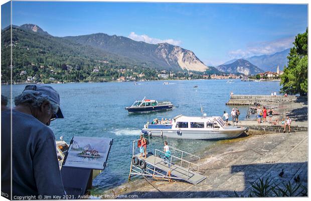 Lake Maggiore Italy Canvas Print by Jim Key