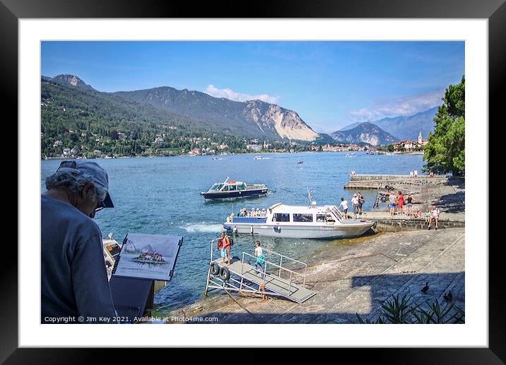 Lake Maggiore Italy Framed Mounted Print by Jim Key