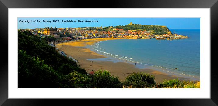 Scarborough Bay Framed Mounted Print by Ian Jeffrey