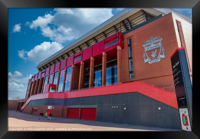 Liverpool FC Main Stand  Framed Print by Phil Longfoot