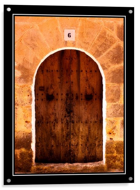 Old Doorway Mallorca Acrylic by Simon Litchfield