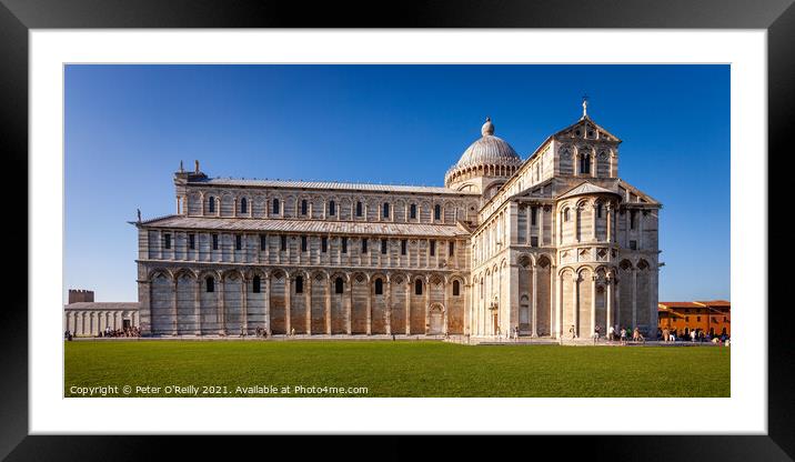 The Cathedral, Pisa Framed Mounted Print by Peter O'Reilly