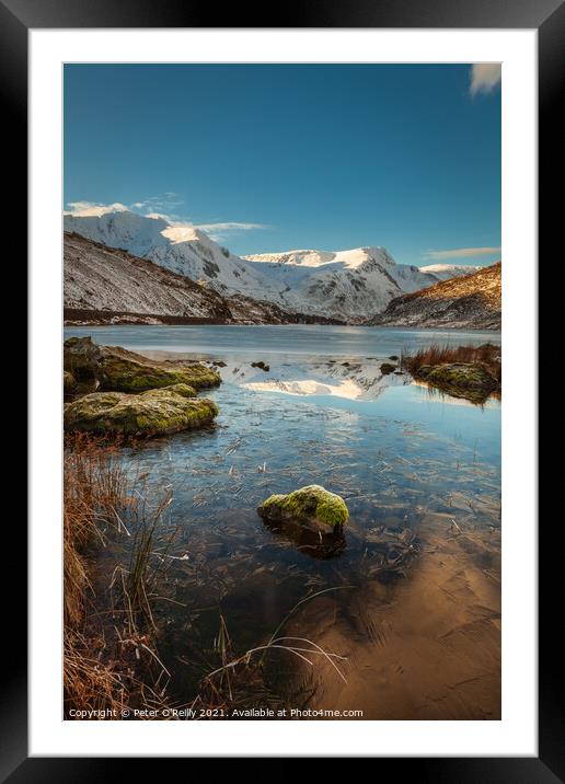Llyn Ogwen, Snowdonia National Park Framed Mounted Print by Peter O'Reilly