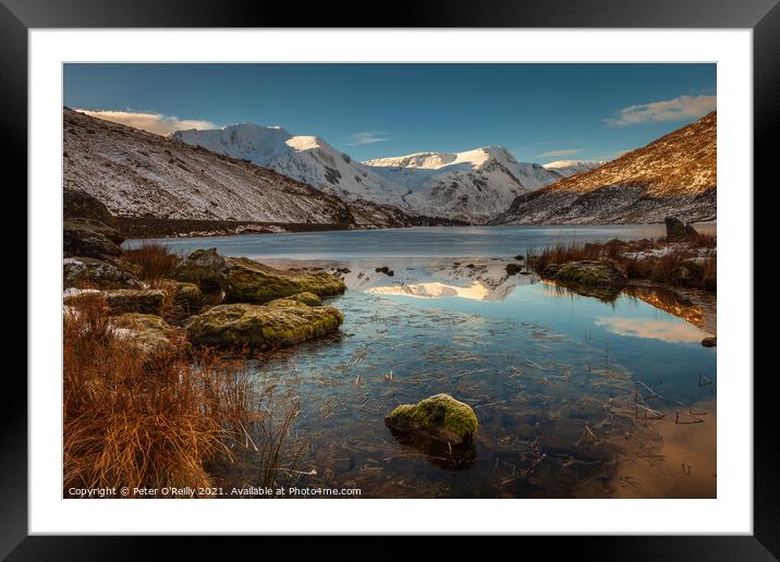 Llyn Ogwen, Snowdonia National Park Framed Mounted Print by Peter O'Reilly