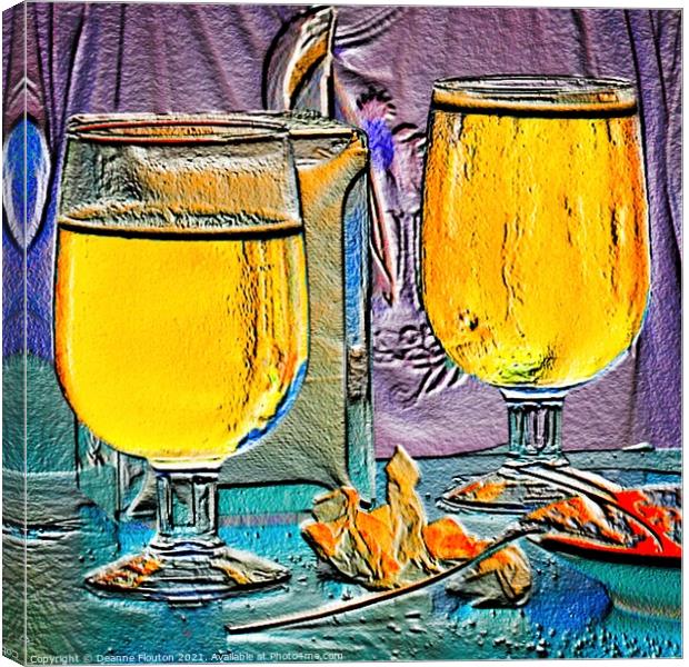 Cheers to the Island Canvas Print by Deanne Flouton