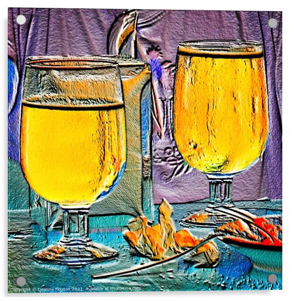 Cheers to the Island Acrylic by Deanne Flouton