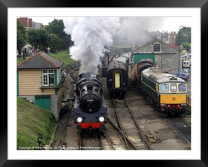 BR Standard 73129 Framed Mounted Print by Mike Streeter