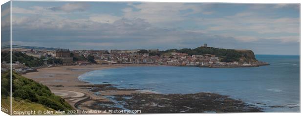 Scarborough South Bay Panoramic Canvas Print by Glen Allen