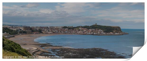 Scarborough South Bay Panoramic Print by Glen Allen