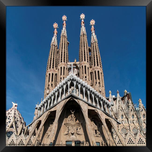 Sagrada Familia Framed Print by Glen Allen