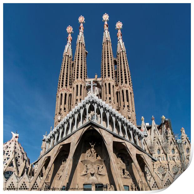 Sagrada Familia Print by Glen Allen