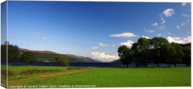Loch Ness from Fort Augustus, Scotland Canvas Print by Geraint Tellem ARPS