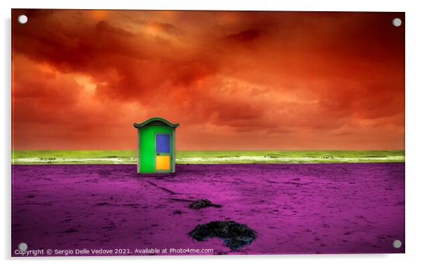 A colored marine lanscape Acrylic by Sergio Delle Vedove