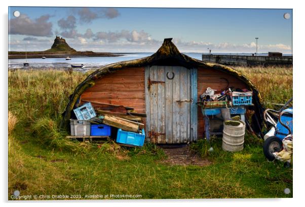 The Herring Boat Hut Acrylic by Chris Drabble