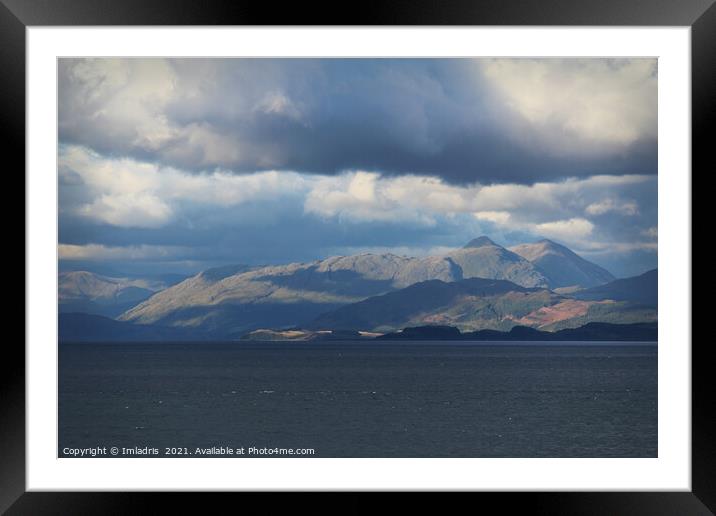 Stormy sky, Sound of Mull, Scotland Framed Mounted Print by Imladris 