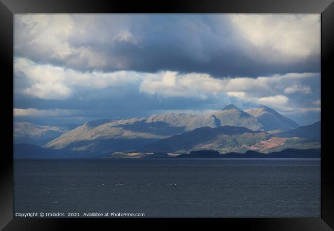 Stormy sky, Sound of Mull, Scotland Framed Print by Imladris 