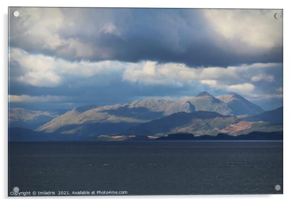 Stormy sky, Sound of Mull, Scotland Acrylic by Imladris 