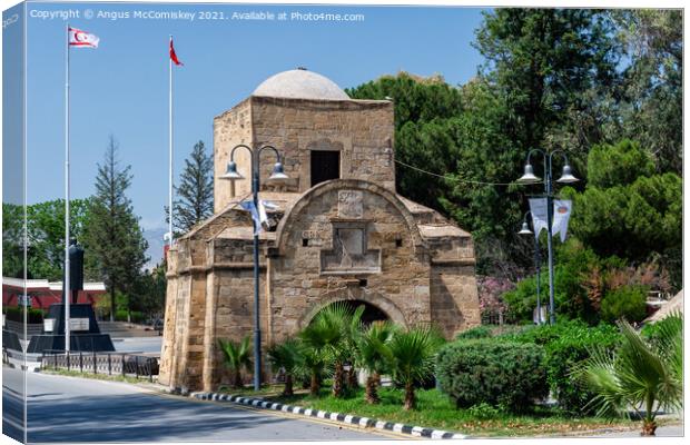 Kyrenia Gate in North Nicosia, Northern Cyprus Canvas Print by Angus McComiskey