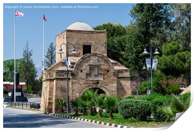 Kyrenia Gate in North Nicosia, Northern Cyprus Print by Angus McComiskey