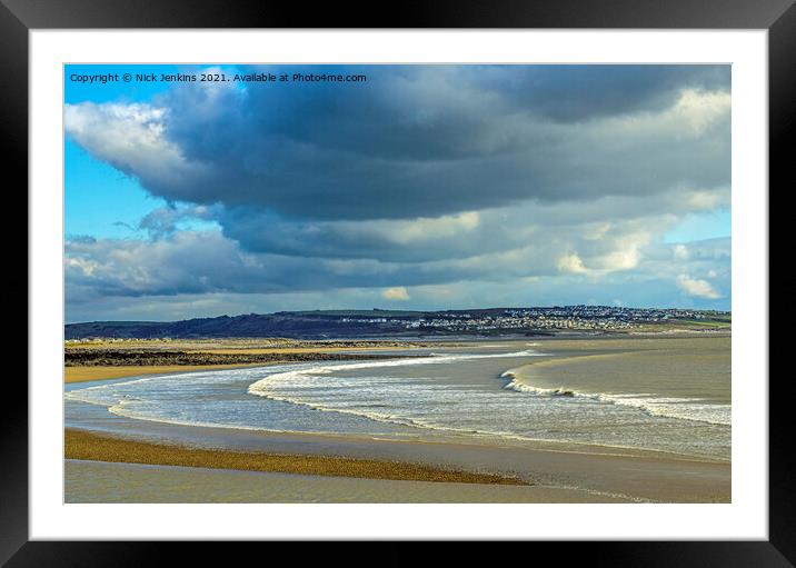 Sandy Bay Porthcawl Beach South Wales Coast  Framed Mounted Print by Nick Jenkins