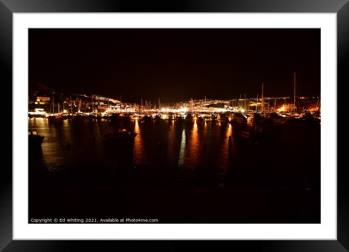 Brixham Harbour Framed Mounted Print by Ed Whiting