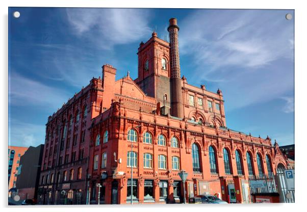Cains Brewery Liverpool Acrylic by Kevin Elias