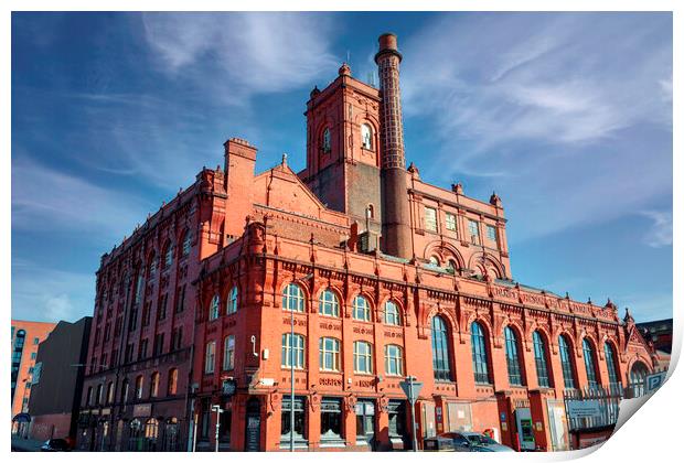 Cains Brewery Liverpool Print by Kevin Elias