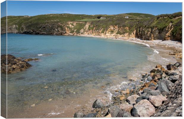 Church Bay, Anglesey Canvas Print by Wendy Williams CPAGB