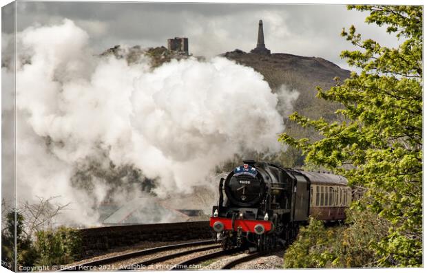 The Royal Scot Hauls the Cornish Riviera Express p Canvas Print by Brian Pierce