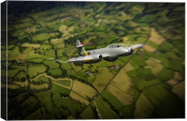 Gloster Meteor T.7 Canvas Print by J Biggadike