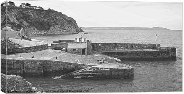 Charlestown Harbour Entrance  Canvas Print by Peter F Hunt