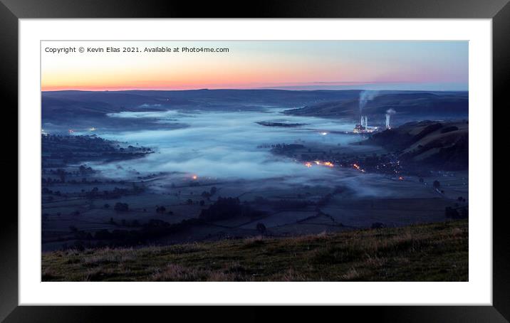 Castleton dawn Framed Mounted Print by Kevin Elias