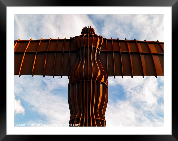 Angel of the North Gateshead  Framed Mounted Print by Glen Allen
