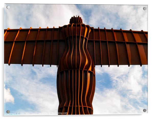Angel of the North Gateshead  Acrylic by Glen Allen