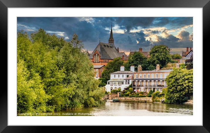 River Dee Chester Cheshire  Framed Mounted Print by Phil Longfoot