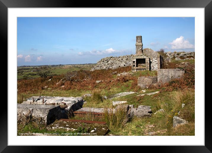 Abandoned Cottage, Bodmin Moor Framed Mounted Print by Brian Pierce