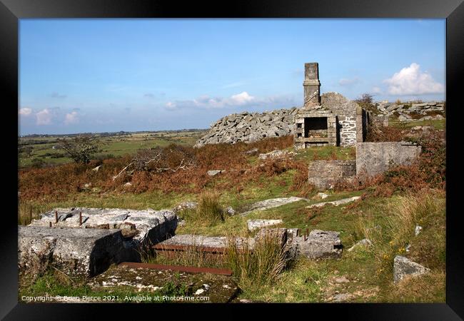 Abandoned Cottage, Bodmin Moor Framed Print by Brian Pierce
