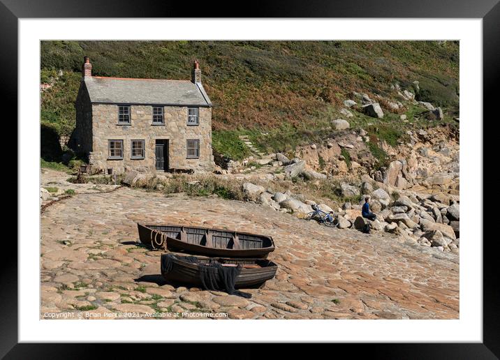 Penberth Cove, Cornwall Framed Mounted Print by Brian Pierce