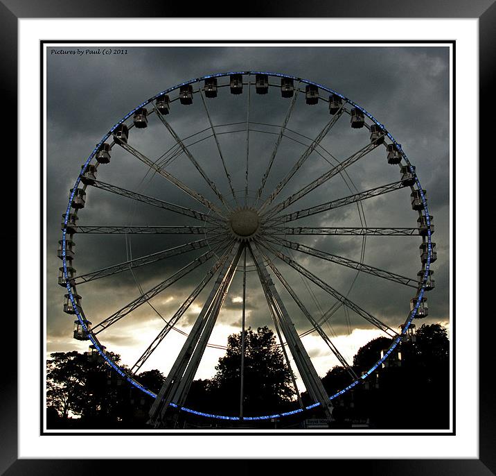 The Windsor Wheel Framed Mounted Print by Paul Howell