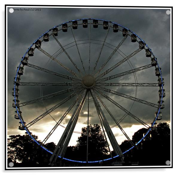 The Windsor Wheel Acrylic by Paul Howell