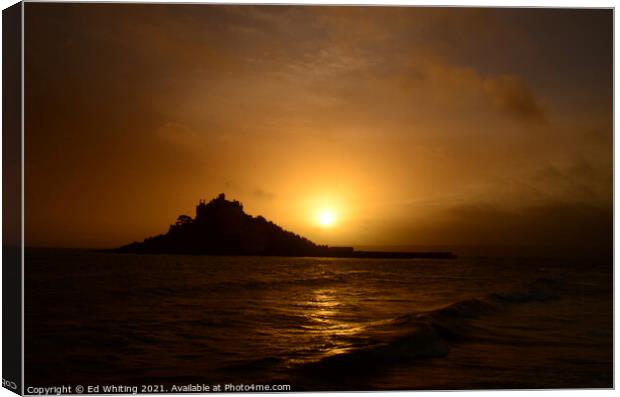 St Michael's Mount  Canvas Print by Ed Whiting