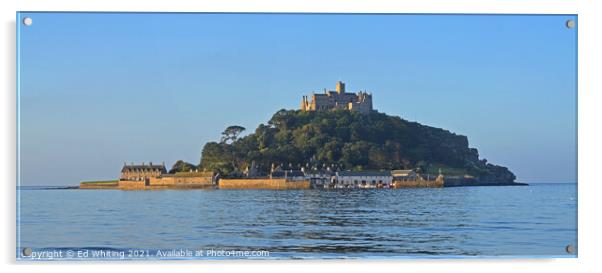 St Michael's Mount Acrylic by Ed Whiting